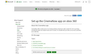 Set up the CinemaNow App on Your Xbox 360 - Xbox Support