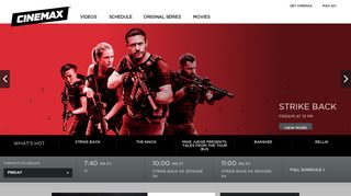Cinemax Official Website Featuring Movies and Original Series
