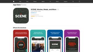 SCENE: Movies, Meals, and More on the App Store - iTunes - Apple