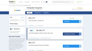 Cinepolis Coupons: Offers Rs 100 OFF,Feb 2019 Promo Code