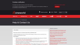 How many movies can I advance book with my Unlimited ... - Cineworld
