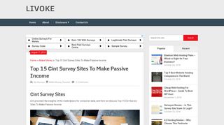 Top 15 Cint Survey Sites To Make Passive Income - LIVOKE