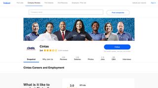 Cintas Careers and Employment | Indeed.com
