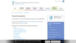 Current students | Chartered Institute of Taxation