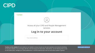 Log in to your account - CIPD