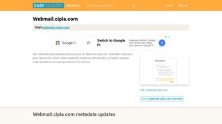 Web Mail Cipla (Webmail.cipla.com) - Outlook Web App - Easycounter