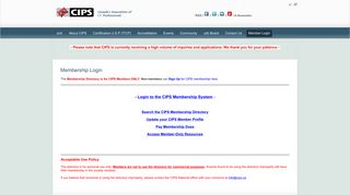 Membership Login | Canada's Association of Information ... - CIPS