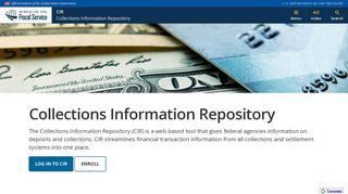 Collections Information Repository (CIR) - Bureau of the Fiscal Service