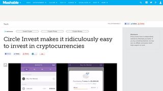 Circle Invest makes it ridiculously easy to invest in cryptocurrencies