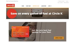 Circle K Universal Fuel Card - Manage Fleet Fuel Purchases