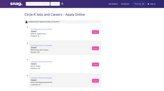 Circle K Job Applications | Apply Online at Circle K | Snagajob