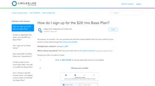 How do I sign up for the $28 /mo Base Plan? – Circles.Life Help Center