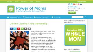 Lifetime Learning Circle Membership | Support for Moms - Power of ...