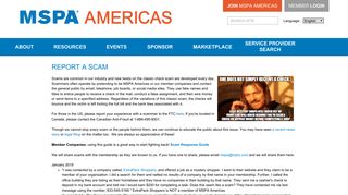 MSPA Americas - Report a Scam