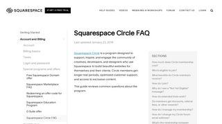 Squarespace Circle FAQ – Squarespace Help