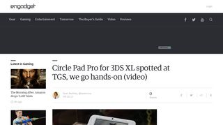 Circle Pad Pro for 3DS XL spotted at TGS, we go hands-on (video)