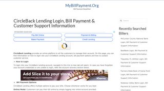 CircleBack Lending Login, Bill Payment & Customer Support Information