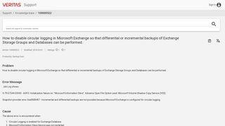 How to disable circular logging in Microsoft Exchange so that ...