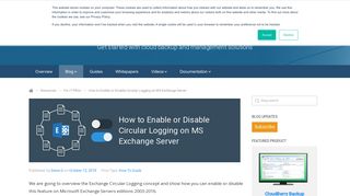 How to Enable or Disable Circular Logging on Exchange Server