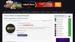 Cirrus Casino no deposit bonus codes