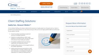 Client Services | Cirrus Medical Staffing