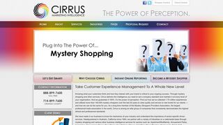 Cirrus Marketing Intelligence: Mystery Shopping Services, Customer ...