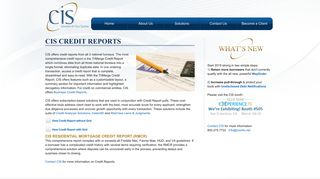 CIS Credit Reports - CIS Information Services