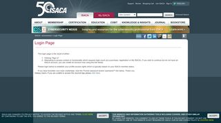 Mobile Login Page - ISACA
