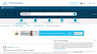 AnyConnect VPN Login Failed - Cisco Community