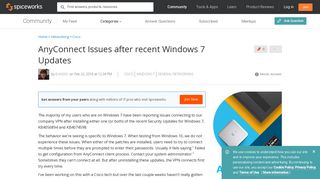 AnyConnect Issues after recent Windows 7 Updates - Cisco ...