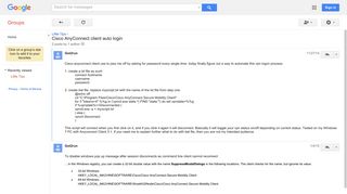 Cisco AnyConnect client auto login - Google Groups