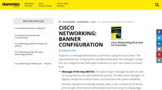 Cisco Networking: Banner Configuration - dummies