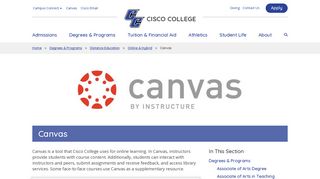 Canvas | Cisco College