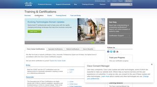 Certifications - Training & Certifications - Cisco