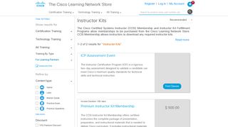 Instructor Kits - Learning Partner Products - Cisco Learning Network ...