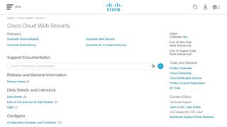 Security - Cisco Cloud Web Security - Cisco