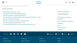 Cisco Cloud Web Security - Data Sheets - Cisco