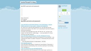 dpc3000 username and password - JuniorThrash1's blog