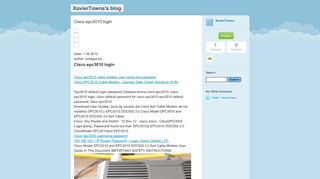 Cisco epc3010 login - XavierTowns's blog