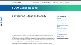 Extension Mobility in 3 Easy Steps | CUCM Basics Training