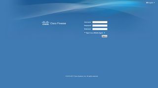 Sign in to Cisco Finesse