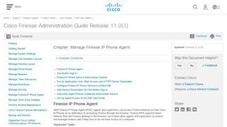 Manage Finesse IP Phone Agent - Cisco