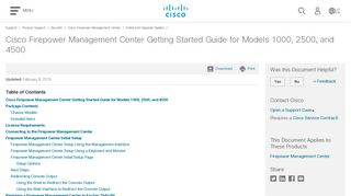 Cisco Firepower Management Center Getting Started Guide for ...
