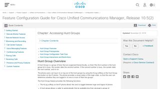 Accessing Hunt Groups - Cisco