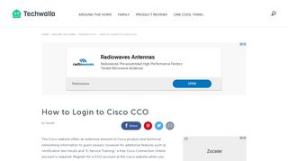 How to Login to Cisco CCO | Techwalla.com