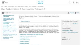 User Guide for Cisco IP Communicator Release 7.0 - Customizing ...