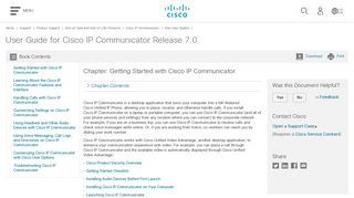 User Guide for Cisco IP Communicator Release 7.0 - Getting Started ...