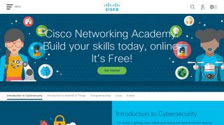 Cisco Networking Academy. Build your skills today, online. It's Free ...