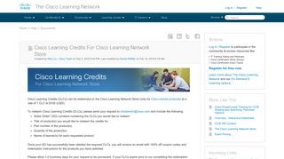 Cisco Learning Credits For Cisco Learning Network Store - 29429 ...