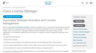 Cisco License Manager - Cisco